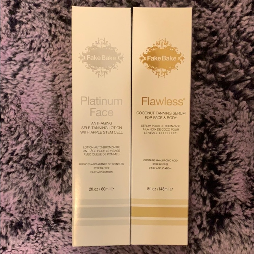 NWT Fake Bake Platinum Face and Flawless tanning
